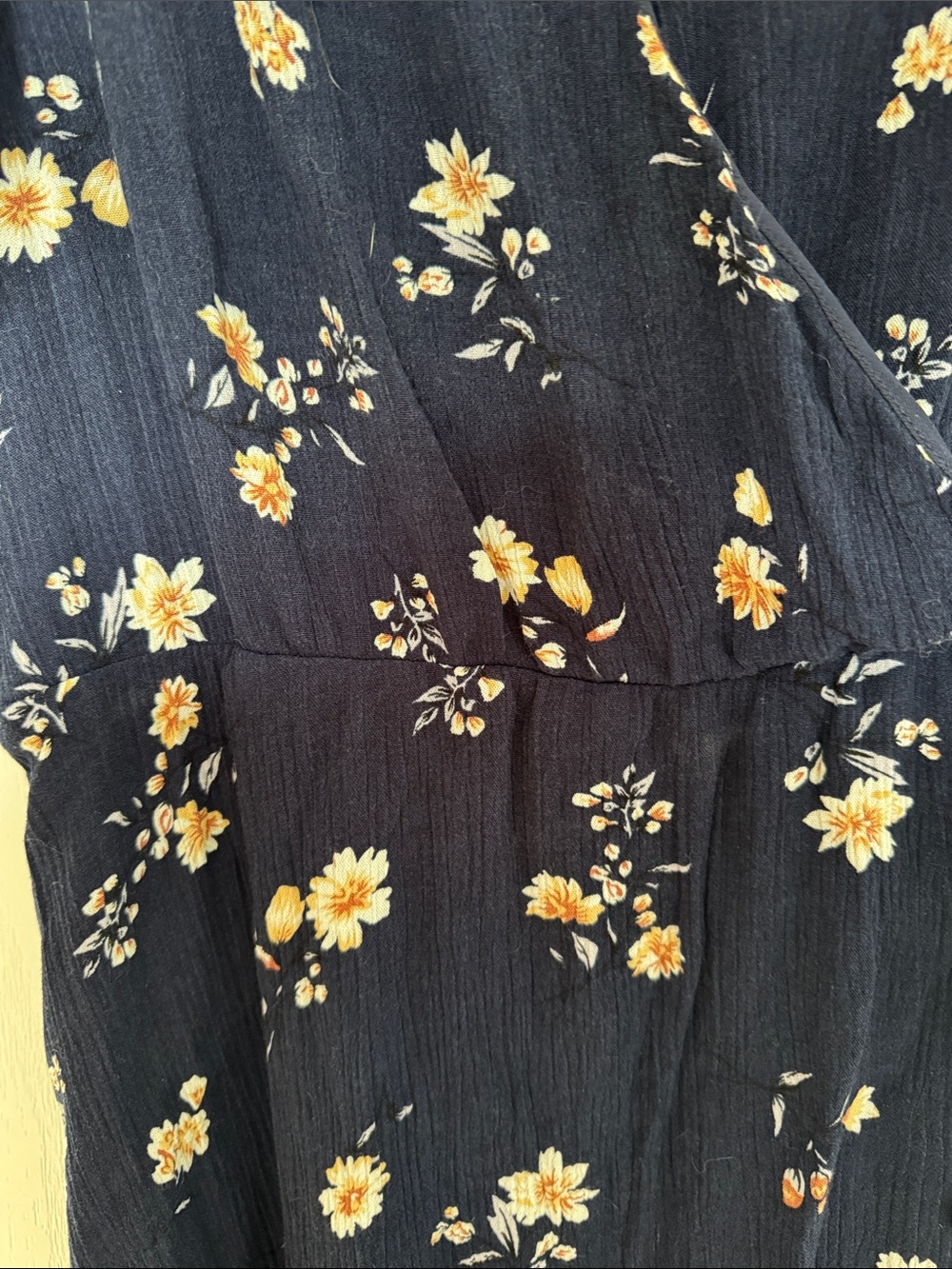 Kismet Navy Floral High-Low Wrap Dress - Picture 3 of 6